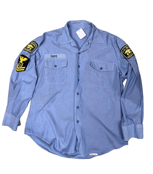 USN chambray shirt S/M